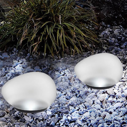 Solar Pebble ABS Sandblasted LED Outdoor Landscape Glass