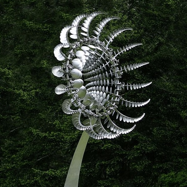 Metal Garden Windmill - Dual Motion Decorative Wind
